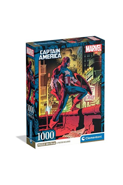 CLEMENTONI Παζλ High Quality Collection Marvel Captain America 1000 τμχ - Com...