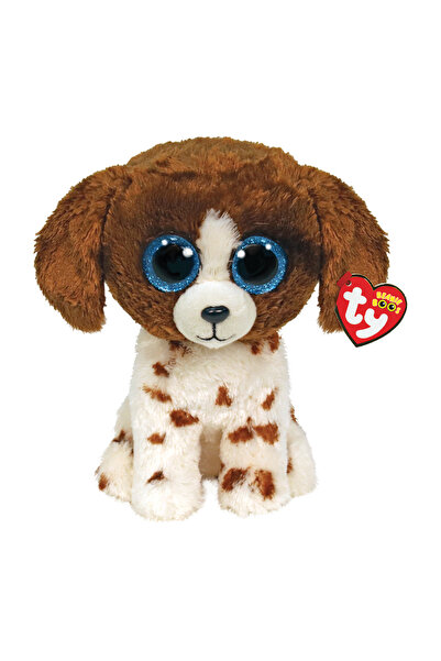 TY Beanie Boos Muddles Χνουδωτό Σκυλάκι Καφέ Και Λευκό 23εκ