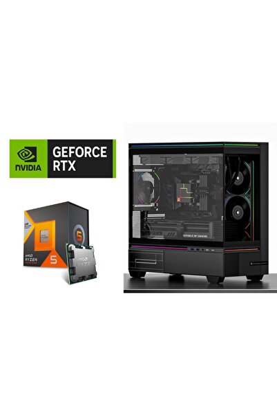 Other جهاز كمبيوتر للألعاب مع معالج AMD Ryzen 5 7500X3D ولوحة أم ASUS A620M و...