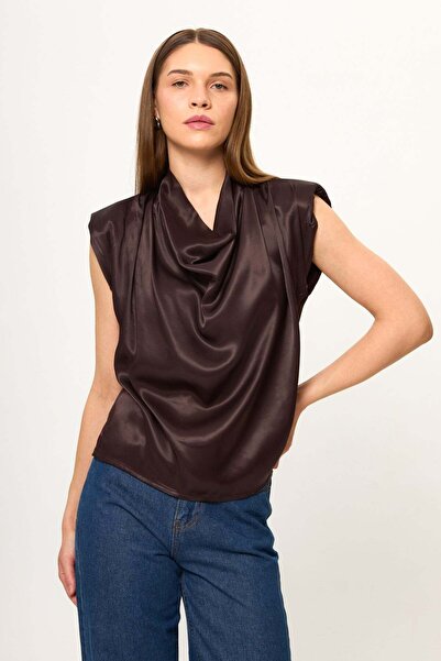TIFFANY&TOMATO Drape Düşük Kol Bluz