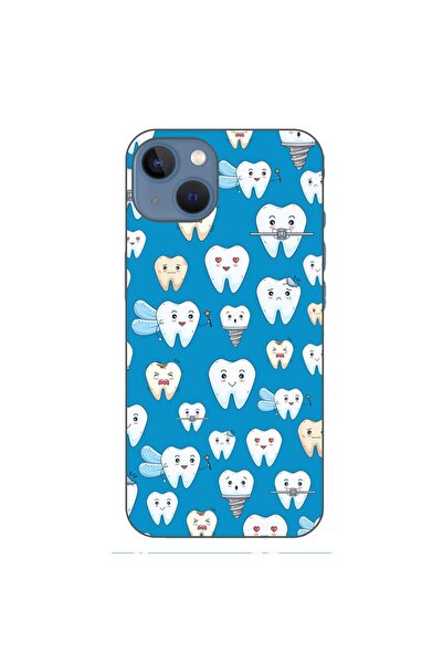 OEM Husa compatibila cu Apple iPhone 13 Silicon Gel Tpu Model Dentist Pattern