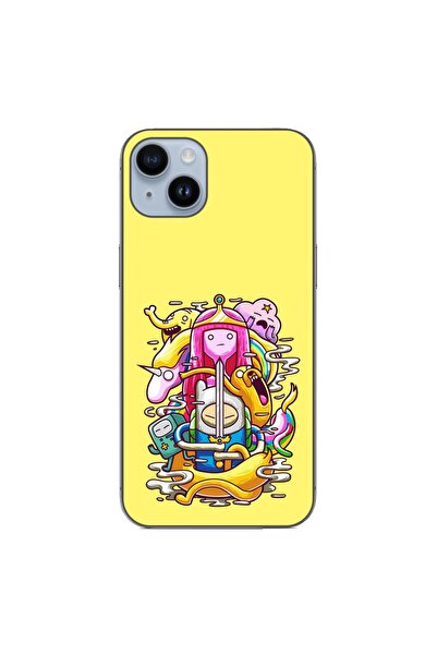 OEM Калъф, съвместим с Apple iPhone 14 Plus, силиконов гел TPU, с дизайн на п...