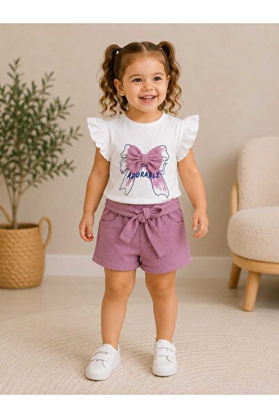 Minitex Girl's 2-Piece Shorts Suit