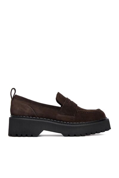 BADURA Mocasini de damă EO-ARYA-LT017-1 Maro