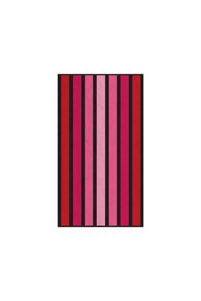 OEM Prosop Premium Roz Fucsia Dungi Rosii pentru Plaja 180x100cm
