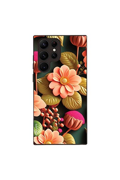 Sonique Θήκη 3D Flower Series για Samsung Galaxy S22 Ultra Σομόν