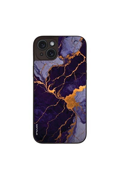 Sonique Θήκη Marble Series για Apple iPhone 15 Plus Μωβ