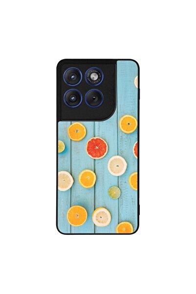 Sonique Θήκη Fruit Series για Motorola Edge 70 5G Γκρέιπφρουτ
