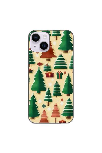 OEM Husa compatibila cu Apple iPhone 14 Silicon Gel Tpu Model Pixel Art Chris...
