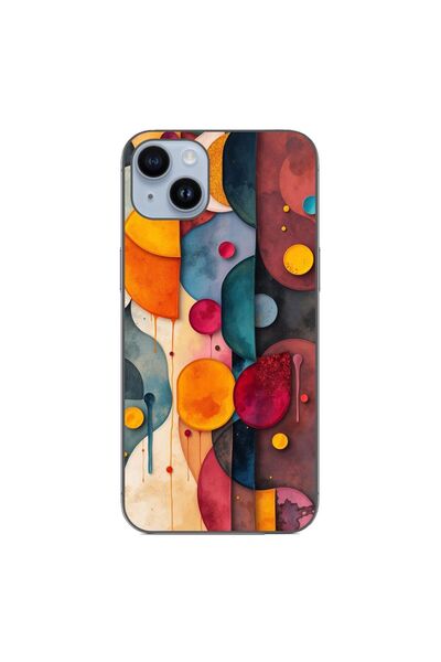 OEM Θήκη συμβατή με Apple iPhone 15 Plus από σιλικόνη gel TPU με αφηρημένα σχ...