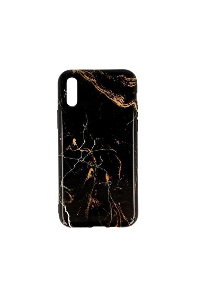 OEM Θήκη Marble Silicon Xiaomi Redmi 9A / Redmi 9AT Black / Gold