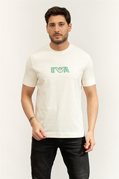 Emporio Armani Men's Crew Neck T-Shirt Cream