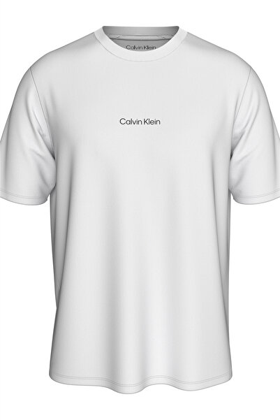 Calvin Klein S/S Crew Neck Erkek Beyaz