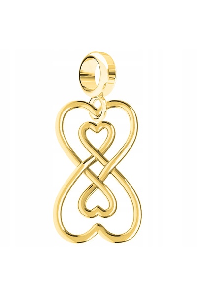 Larezo Pandantiv Tip Charm Pentru Bratari Modulare, Argint 925 Placat Cu Aur ...