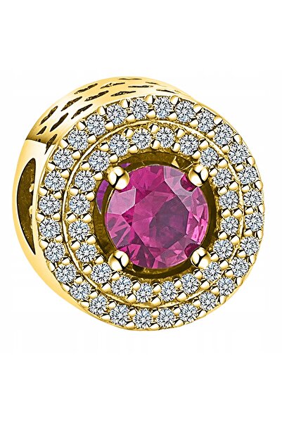 Larezo pandantiv, element decorativ, Model Cristale Rosii Si Zirconii Cu Patr...