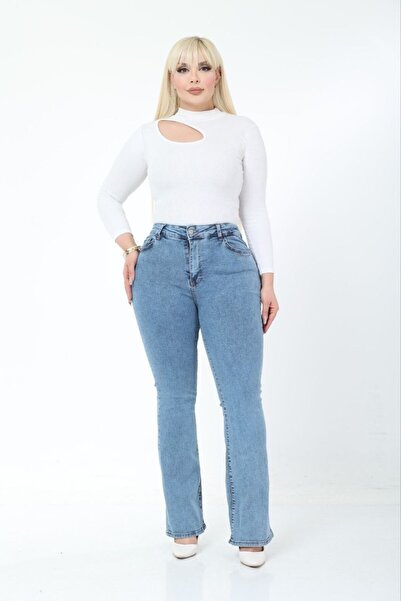 Aida Fashion İSPONYOL PAÇA DENIM JEANS PREMIUM