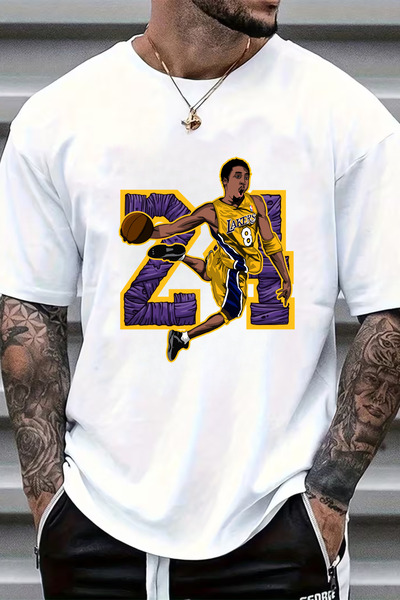 Sarah's Boutique Men's T-shirt – 100% cotton – Basketball "23 Kobe"
