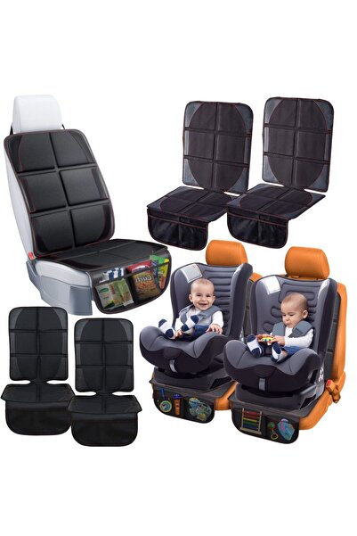 Mardil Covoraș protector scaun auto universal, set de 2, negru/roșu, antidera...