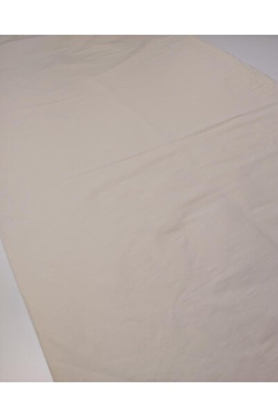 Kumaş Parça Ecru Cream Linen Cotton Blended Fabric Thin and Stretchy for Shir...