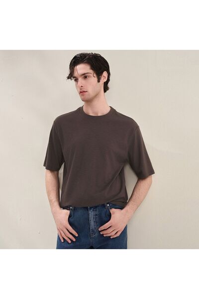 Giordano Men Regular Cotton Linen Blend Tee
