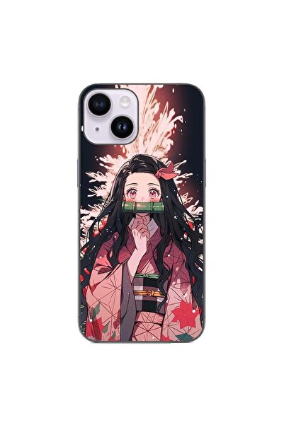 OEM Husa compatibila cu Apple iPhone 15 Silicon Gel Tpu Model Demon Slayer Ne...