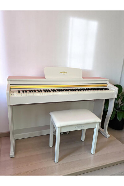 MARCİA MK-900 WH Dijital Konsol Piyano, Bluetooth, Tuş Hassasiyeti, 88 Tuşlu,...