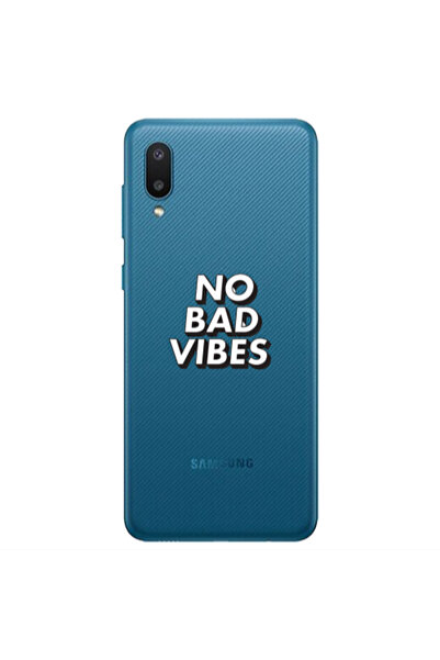 Other Samsung A02 No bad vibes Transparent Silicone TPU Θήκη