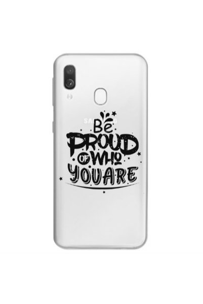 Other Samsung A40 Be proud of who you are Transparent Silicone TPU Θήκη