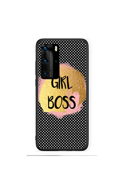 Other Huawei P40 Pro Girl boss make up Black Glossy Θήκη