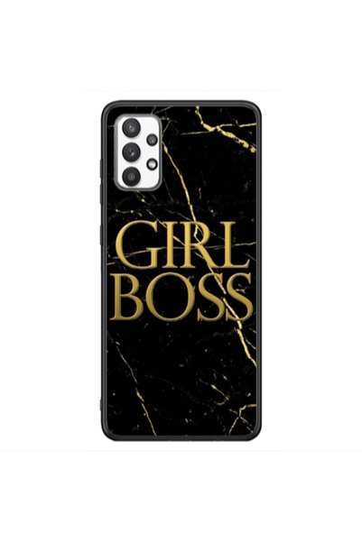 Other Samsung A13 4G Girl boss marble Black Glossy Θήκη