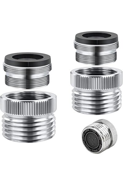 The Bros Hose Adapter, 2PCS Brass Faucet to Hose Adapter with Aerator, 3/4 Inch