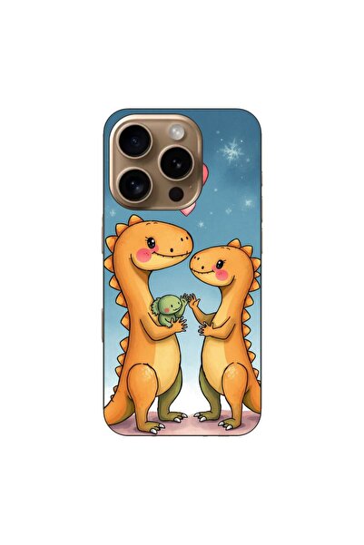 OEM Husa compatibila cu Apple iPhone 16 Pro Silicon Gel Tpu Model Dino Cute F...