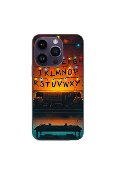 OEM Husa compatibila cu Apple iPhone 15 Pro Silicon Gel Tpu Model Stranger Th...