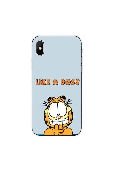 OEM Θήκη συμβατή με Apple iPhone XS, από σιλικόνη gel TPU, μοντέλο Garfield L...