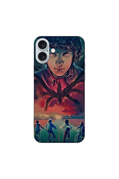 OEM Husa compatibila cu Apple iPhone 16 Plus Silicon Gel Tpu Model Stranger T...