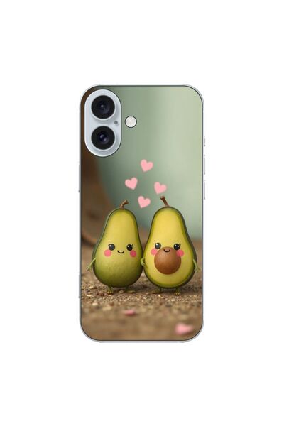 OEM Θήκη συμβατή με Apple iPhone 16 από σιλικόνη gel TPU με σχέδιο Kawaii Αβο...