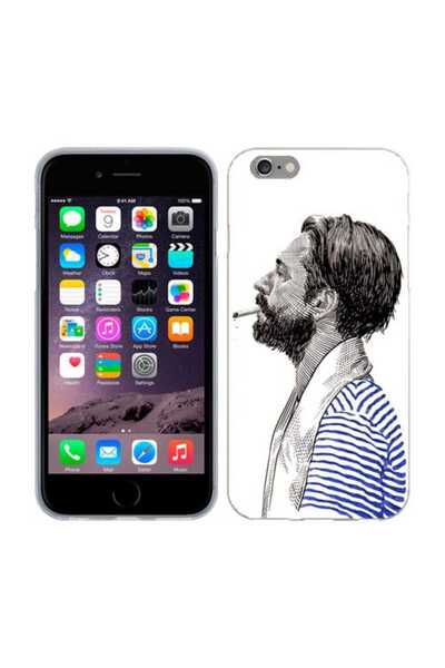 OEM Husa compatibila cu Apple iPhone 6, iPhone 6S Silicon Gel Tpu Model Abstr...