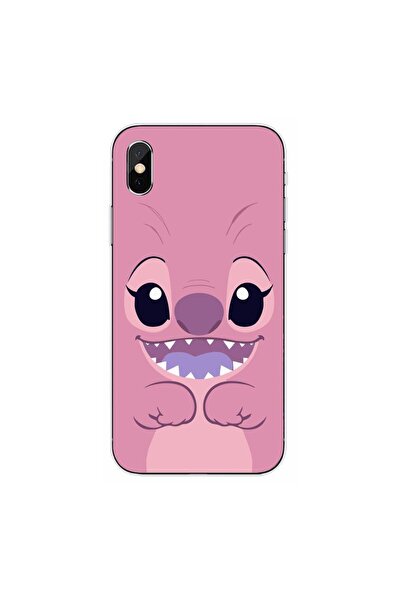 OEM Husa compatibila cu Apple iPhone XS Silicon Gel Tpu Model Stitch Angel Happy