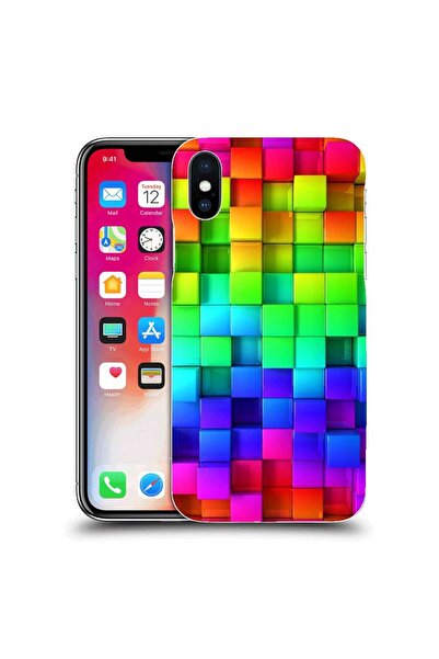 OEM Θήκη συμβατή με Apple iPhone X από σιλικόνη gel TPU με σχέδιο Πολύχρωμα Κ...