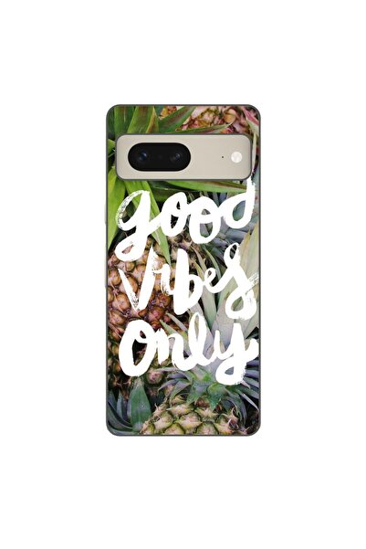 OEM Θήκη συμβατή με Google Pixel 7, από σιλικόνη gel TPU, μοντέλο Good Vibes ...