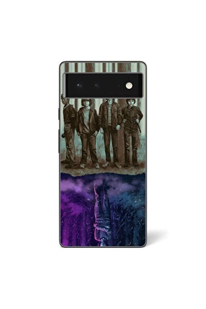 OEM Husa compatibila cu Google Pixel 6 Silicon Gel Tpu Model Stranger Things ...
