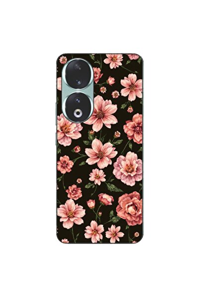 OEM Husa compatibila cu Honor 90 5G Silicon Gel Tpu Model Pink Spring Flowers