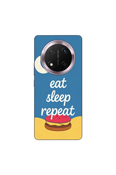 OEM Husa compatibila cu Honor Magic7 Lite Silicon Gel Tpu Model Eat Sleep Repeat