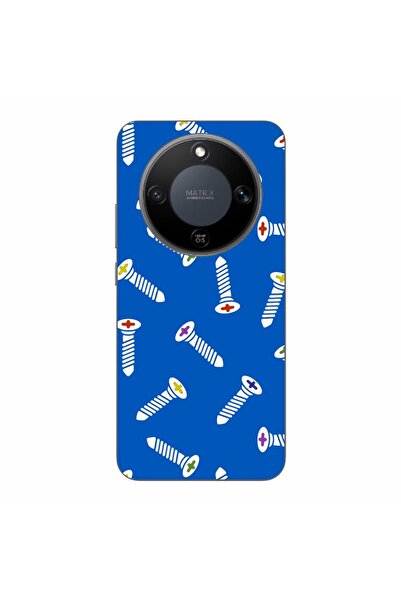 OEM Θήκη συμβατή με Honor Magic8 Lite από σιλικόνη gel TPU με σχέδιο βιδών