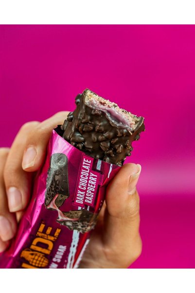 Grenade Greenade High Protein Low Sugar Chocolate Bar - Dark Chocolate Raspberry, 12 X 60g