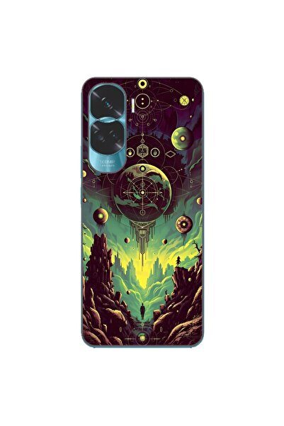 OEM Husa compatibila cu Honor 90 Lite 5G Silicon Gel Tpu Model Mystical Planet