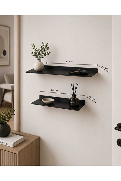 Doqudesign Premium Dekoratif (2'li) Duvar Rafı