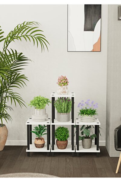 Remaks Diana Çok Katlı Basamak Saksılık Çiçeklik Standı | Dekoratif Modüler B...