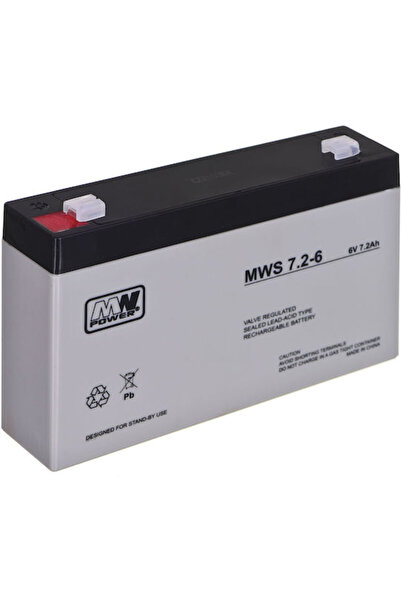 MW Power MWS 7.2-6 Μπαταρία UPS με χωρητικότητα 7.2Ah και τάση 6V 1 τεμάχιο