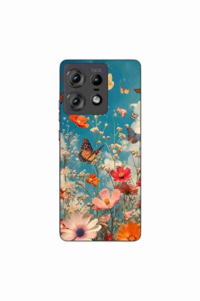 OEM Husa compatibila cu Motorola Edge 50 Pro Silicon Gel Tpu Model Flori si F...